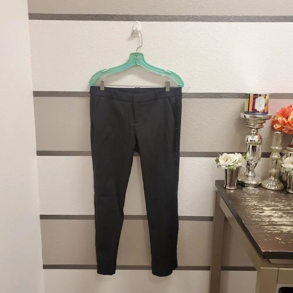 Worthington Beaded Side Stripe Pants Sz 8